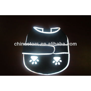 EN471 /ANSI black reflective dog clothes with customized logo